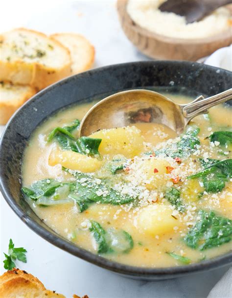 Spinach Potato Soup - The clever meal