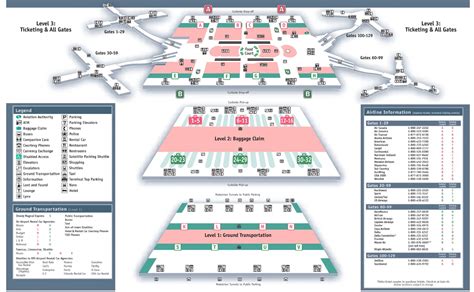 Terminals maps Orlando International Airport MCO