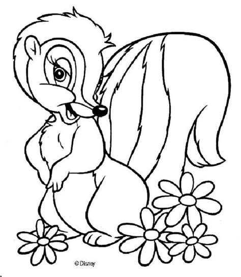 Free Printable Skunk Coloring Pages Clip Art Library