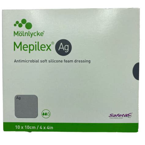 Mepilex 287100 Ag 4x4 Silicone Soft Foam Dressing Ebay