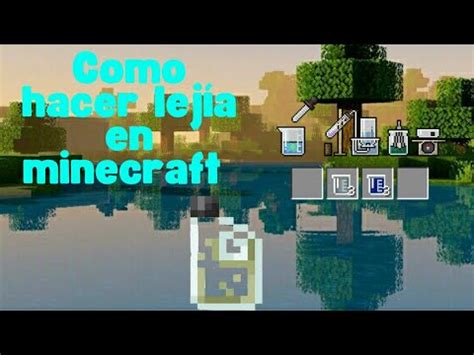 Como hacer lejía en minecraft mini tutorial YouTube