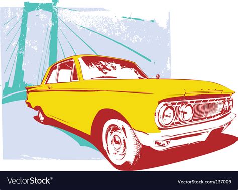 Retro car Royalty Free Vector Image - VectorStock