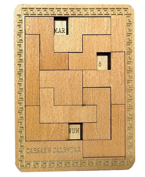 True Genius Caesar S Calendar Wood Puzzle Macy S