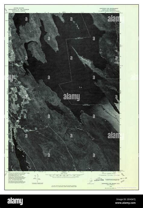 Danforth maine map Cut Out Stock Images & Pictures - Alamy