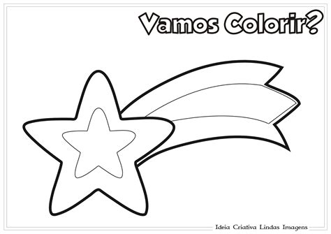 Estrela De Natal Desenho Para Colorir