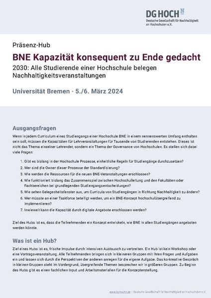 Datei Praesenzhub BNE Kapazitaeten DG HochN 2024 Pdf HochN Wiki