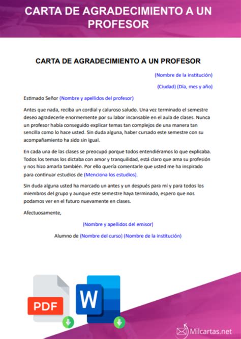 Carta De Agradecimiento A Un Jefe Formatos De Cartas Hot Sex Picture