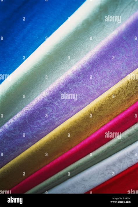 detail  coloured materials asia stock photo alamy