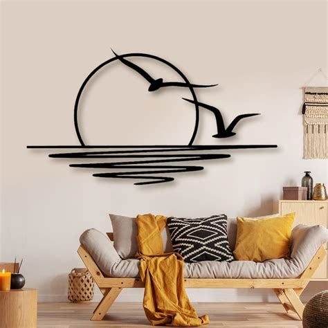 Amazon Sunrise Metal Wall Art Sun Metal Wall Decor Seagulls