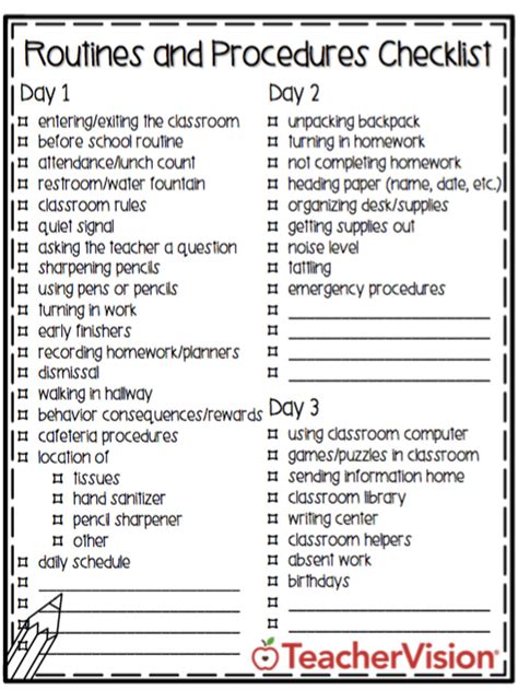 Printable Classroom Forms For Teachers Teachervision Db Excel