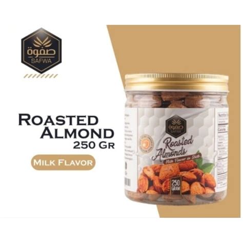 Jual Safwa Roasted Almond 25l Gr Premium Kacang Almond Panggang Rasa