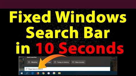 How To Fix Search Bar Not Working In Windows Windows Search Bar