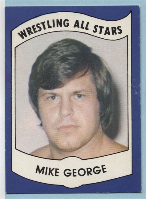 Wrestling All Stars Mike George Card Series B Nwa Wwf Trading