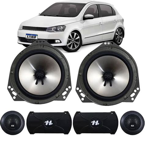 Kit Vias Hurricane Volkswagen Gol G Crossover E Tweeter Auto Falante