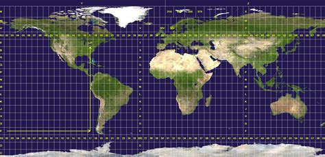 Printable Chart Of Utm Grid Zones