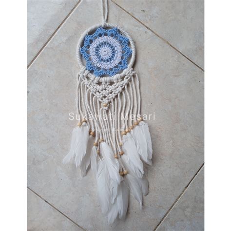 Jual Dream Catcher Kepang Bohemian Cm Dekorasi Hiasan Dinding Mobil