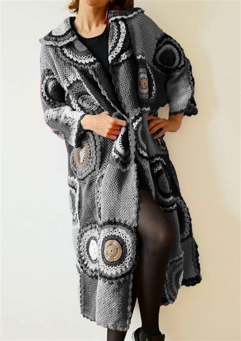 Plus Size Clothing Extra Long Cardigan Sweater Long In Greybeigewhiteblack Made To Order Etsy