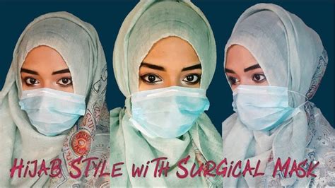 Simple Tricks To Wear Mask With Hijab In Pandemic Time Diy Mask হিজা Hijab Hijab