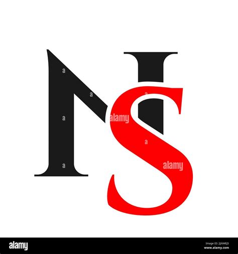 Initial Letter Sn Ns Logo Design Template Monogram Letter Sn Luxury