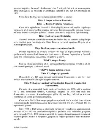 Referat Clopotel Ro Constitutiile Romanesti Si Importanta Lor PDF