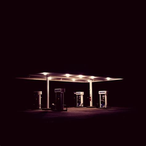 Gas Station At Night By Edwin Tse Gas Station Night Aesthetic Night