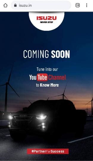 Next Gen Isuzu V Cross Briefly Teased On Official Website Team Bhp