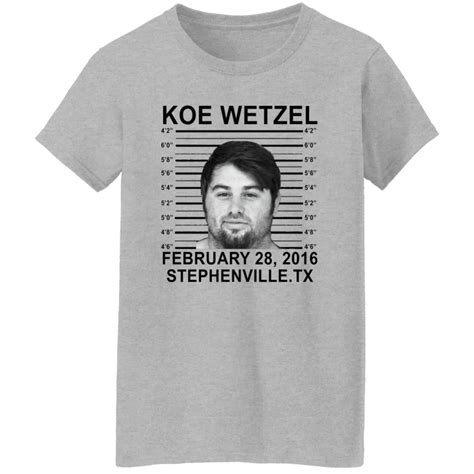 Koe Wetzel Mugshot Shirt | Teedragons.com - TeeDragons