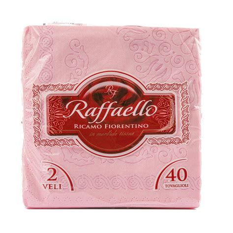 TOVAGLIOLI ROSA 38X38 2 VELI 40 PZ RAFFAELLO L Ecommerce Secondo