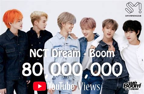 NCT Dream's "Boom" music video reaches 80 million views on Youtube : r/NCT