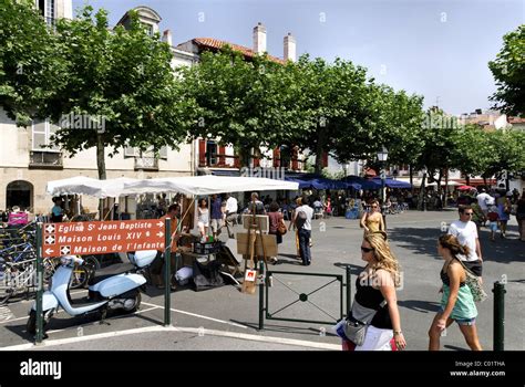 Saint Jean De Luz Place Louis Xiv Tourist Information Sign France