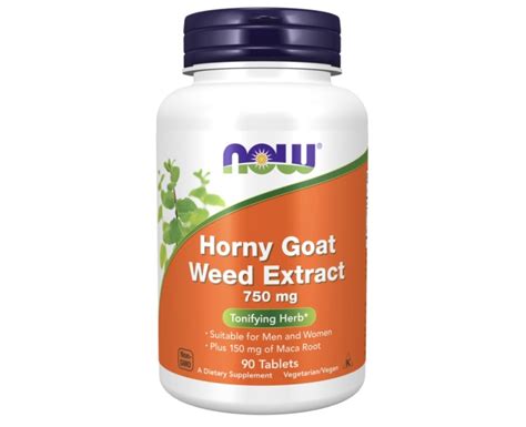 Horny Goat Weed Extract Mg Tablets Now Pl Suplementos