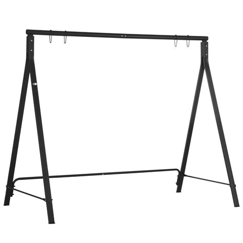 Outsunny Metal Porch Swing Stand, Heavy Duty Swing Frame, Hanging Chair Stand Only, 660 LBS ...