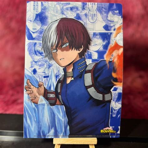 My Hero Academia Shoto Todoroki Mini Clear File Folder W Hairline