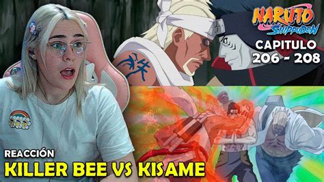 KILLER BEE VS KISAME REACCIÓN A NARUTO SHIPPUDEN POR PRIMERA VEZ