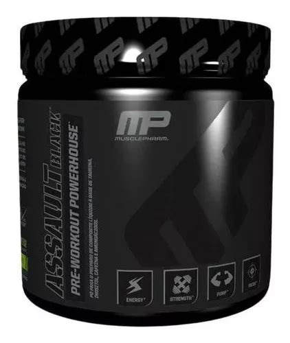 Suplemento En Polvo Muscle Pharm Pre Treino Assault Black G Sabor