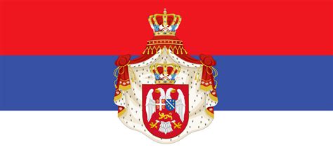 Flag Of The United Serbian Kingdom Serbia Montenegro And Serbian Bosnia Rs R Vexillology