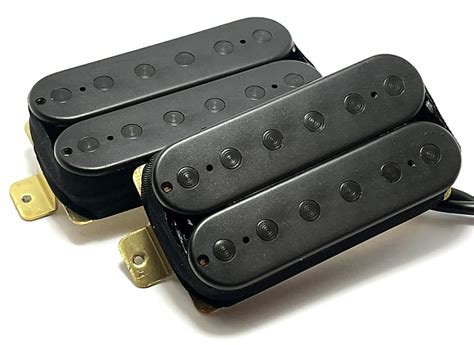 Dragonfire Shadow Bucker Pickup Set Hot Passive Dark Pole Reverb