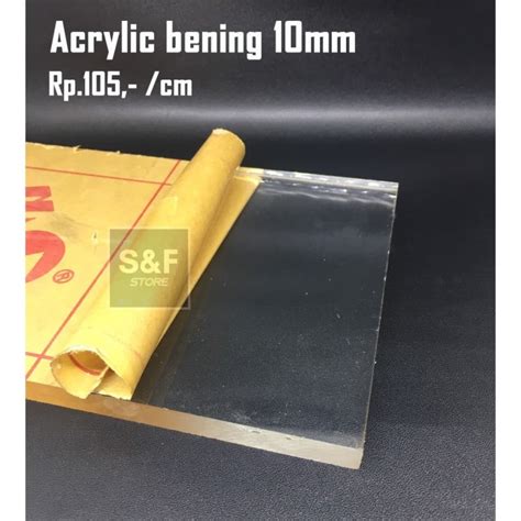 Jual AKRILIK POTONGAN 10MM BENING AKRILIK AKRILIK LEMBARAN ACRYLIC