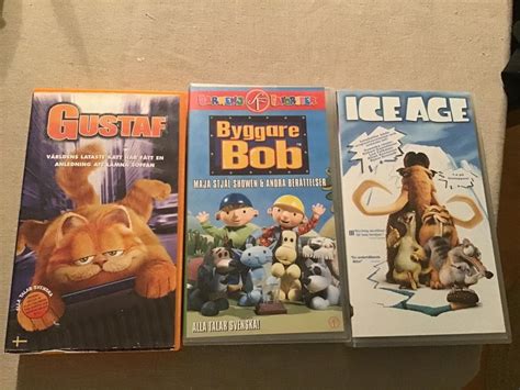 St Vhs Filmer Gustaf Ice Age Byggare Bob K P P Tradera