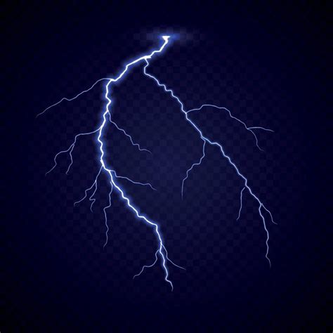 Realistic lightning thunder bold strike 6596419 Vector Art at Vecteezy