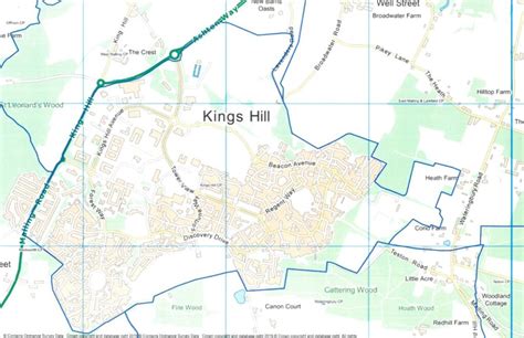 Map Of Kings Hill Kings Hill Parish Council