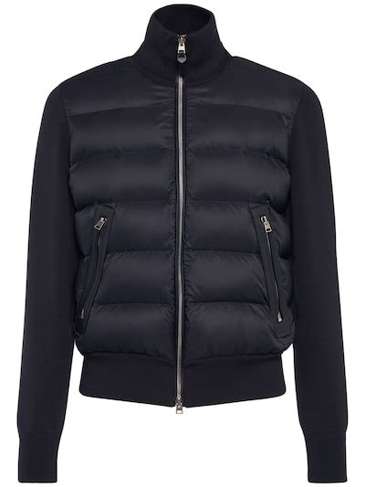 Wool Nylon Down Jacket Tom Ford Men Luisaviaroma