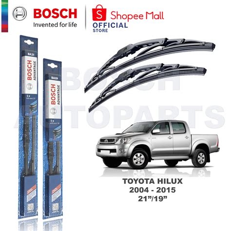 Bosch Advantage Wiper Blade Set For Toyota Hilux