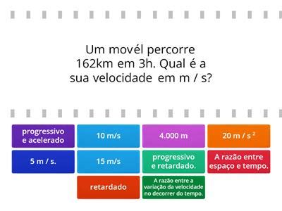 F Sica Velocidade E Acelera O Recursos De Ensino