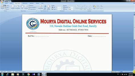 Creating Letterhead In Word Infoupdate Org