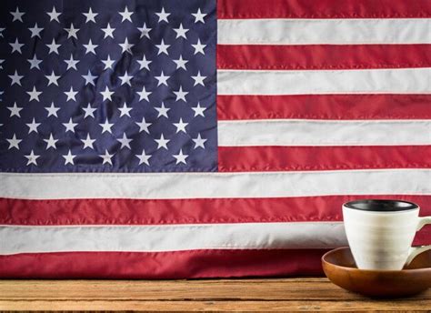 Premium Ai Image Independence Day Coffee Cup Usa Flag