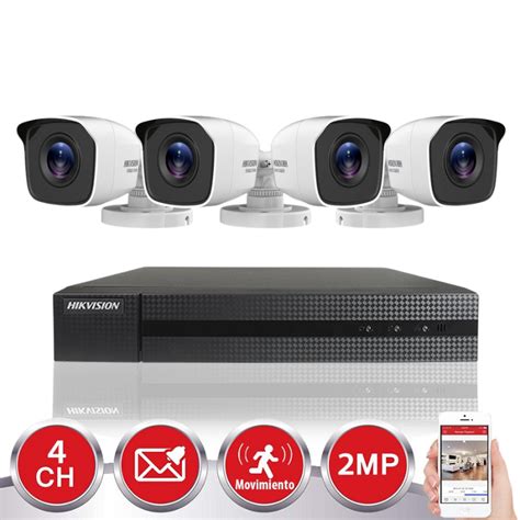 Kit De C Maras De Vigilancia Hikvision De Mpx Y Mm Con Grabador