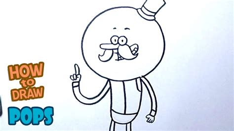 How To Draw Pops Drawing Regular Show Drawing Cartoon YouTube