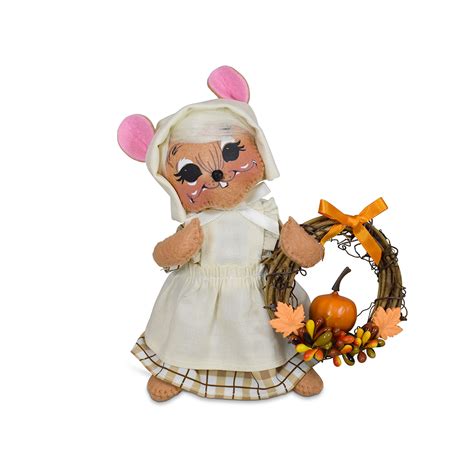 6in Pilgrim Girl Mouse Annalee Dolls