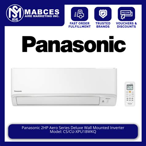 Panasonic 2HP Aero Series Deluxe Inverter Split Type Aircon CS CU